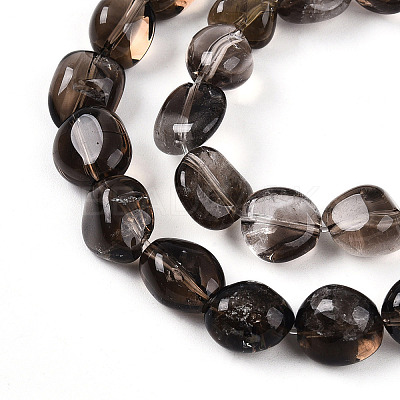 Natural Smoky Quartz Beads Strands G-R439-30A-01-1