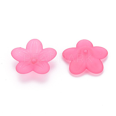 Frosted Acrylic Bead Caps MACR-S371-08A-1