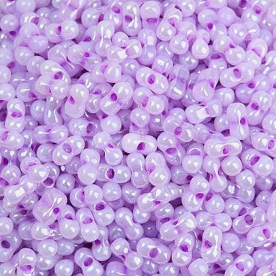 Lustered Glass Seed Beads SEED-K010-04A-1