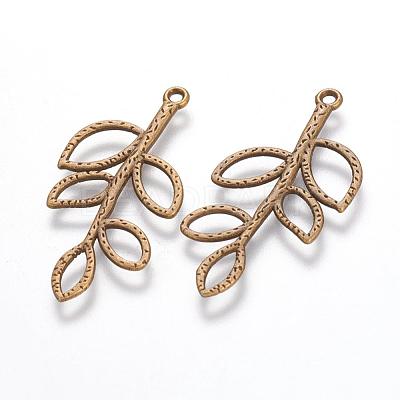 Tibetan Style Alloy Pendants X-TIBEP-A12-3860-AB-FF-1