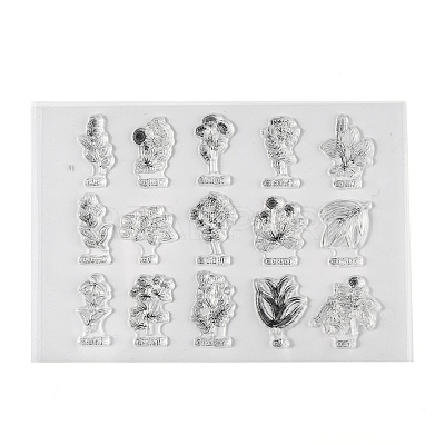 Silicone Stamps X-DIY-K021-A01-1