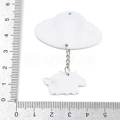 Printed Acrylic Big Pendants MACR-I037-01A-1