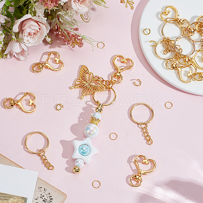 DIY Keychain Findings Kits DIY-SP0006-96G-1