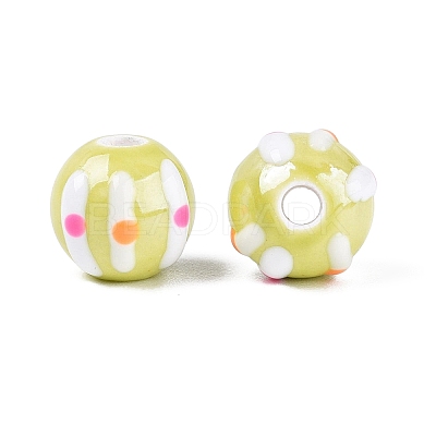 Handmade Porcelain Ceramic Beads PORC-Q005-03E-1