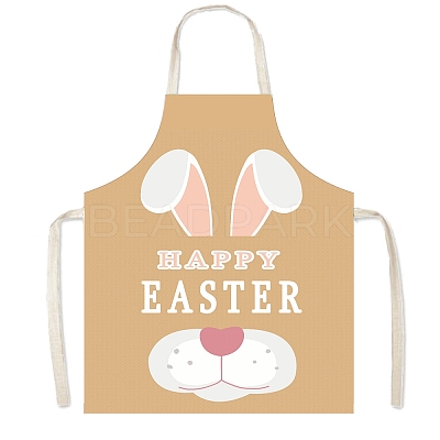 Easter Theme Polyester Sleeveless Apron PW-WG75993-24-1