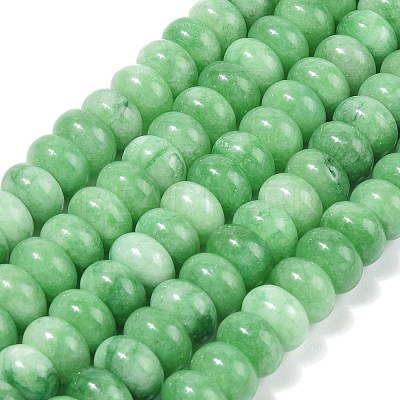 Dyed Natural White Jade Beads Strands G-G107-A18-01-1