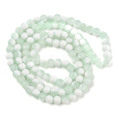 Frosted Crackle Glass Beads X1-GLAA-U001-6mm-M01-1