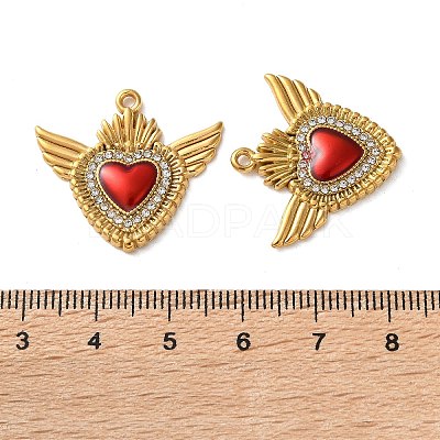 304 Stainless Steel Enamel Pendants STAS-B100-01G-01-1