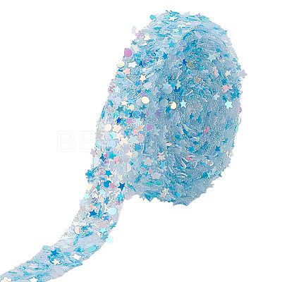 5 Yards Glitter PVC Sequins Hotfix Ornament Accessories DIY-WH0128-19A-1
