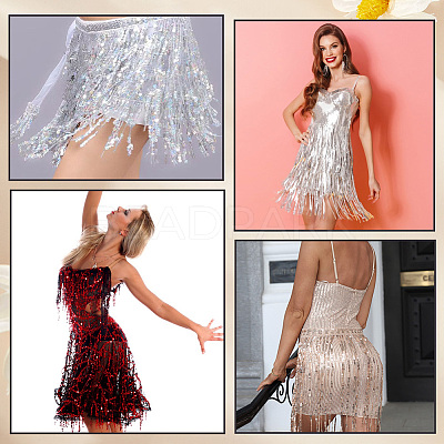 Polyester Sequin Paillette Fringe Tassel Trim OCOR-WH20071-002C-1