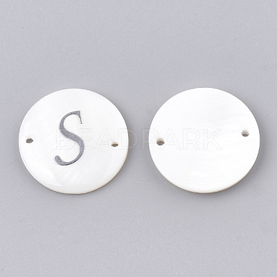 Freshwater Shell Links connectors SHEL-S274-22S-P-1