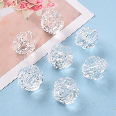 Transparent Acrylic Beads PL305Y-1-1