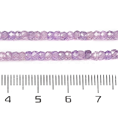 Transparent Gradient Color Cubic Zirconia Strand ZIRC-NH0002-01D-1
