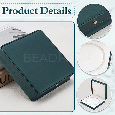 Square PU Leather Single Necklace Boxes AJEW-WH0016-59B-1