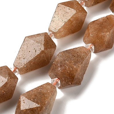 Natural Gold Strawberry Quartz Beads Strands G-NH0005-B10-01B-1