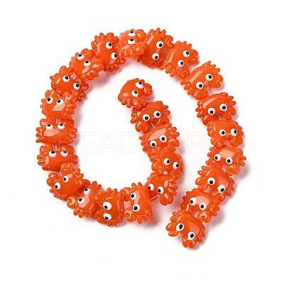 Transparent Glass Enamel Beads LAMP-V001-08K-1
