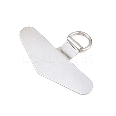 201 Stainless Steel Mobile Phone Tether Tab AJEW-A075-01P-1