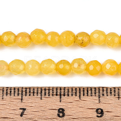 Dyed Natural White Jade Beads Strands G-T139-4mm-60-05-1