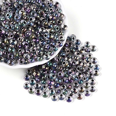 FGB Inside Colours Transparent Glass Seed Beads SEED-T009-01A-1