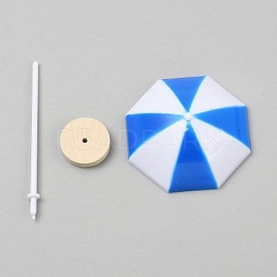 Plastic Beach Umbrella Miniature Display Decorations KY-WH0036-140B-1