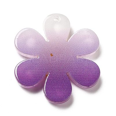 Gradient Color Transparent Acrylic Pendants OACR-H004-01C-1