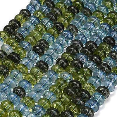 Dyed Imitation Gemstone Glass Beads Strands GL-Z001-03B-10-1