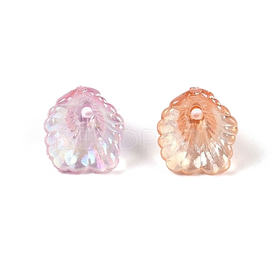 Plated AB Acrylic Beads Cap OACR-B025-02B-1