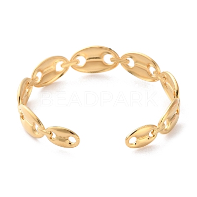 304 Stainless Steel Cuff Bangles for Women BJEW-K263-05G-08-1