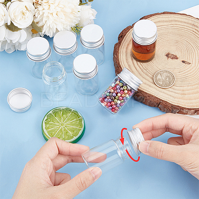 20Pcs Glass Bead Containers CON-BC0007-31A-1