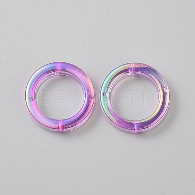 Plating Acrylic Beads MACR-WH0010-20B-03-1