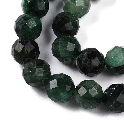 Natural Fuchsite Beads Strands G-S345-8mm-33-1