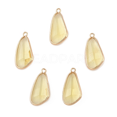 5Pcs Glass Pendants GLAA-YW0004-78C-1