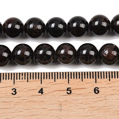 Round Natural Garnet Beads Strands X-G-D751-8mm-1