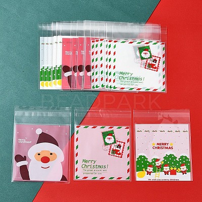 3 Bags 3 Styles Rectangle OPP Cellophane Bags for Christmas OPC-FS0001-01A-1