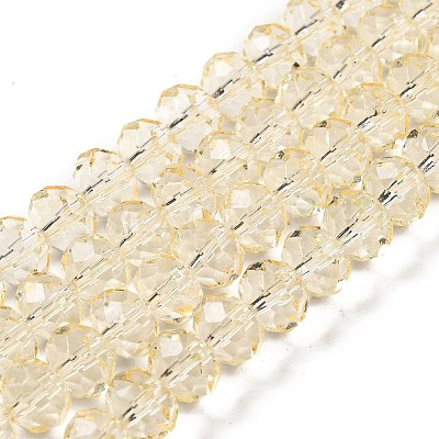 Transparent Baking Paint Glass Beads Strands LS-DGLA-A034-T8mm-D02-1