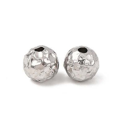 Textured 304 Stainless Steel Beads STAS-I358-10P-01-1