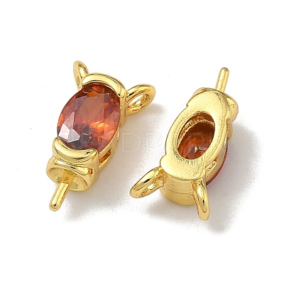 Brass Pave Single Cubic Zirconia Peg Bails Pin Charms KK-D226-01G-01-1
