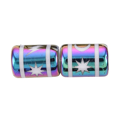 Electroplate Glass Beads EGLA-Q137-01A-J03-1