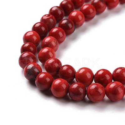 Natural Howlite Beads G-G904-8mm-03-1