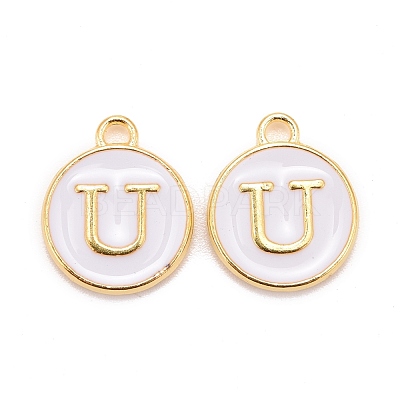 Golden Plated Alloy Charms X-ENAM-S118-01U-1