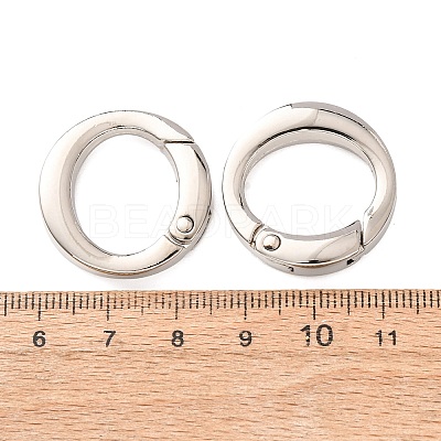 Alloy Spring Ring Clasps AL-B004-01P-A-1