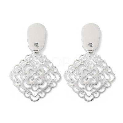 304 Stainless Steel Stud Earrings EJEW-Z089-32P-1