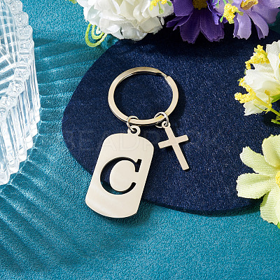 1Pc Stainless Steel Keychains KEYC-TADJ0001-08C-1