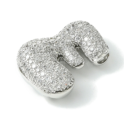 Rack Plating Brass Cubic Zirconia Pendants KK-S378-02P-E-1