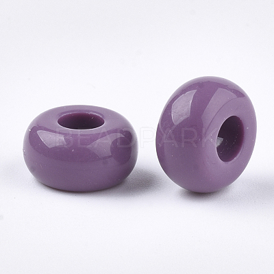 Opaque Acrylic European Beads SACR-T344-06E-1