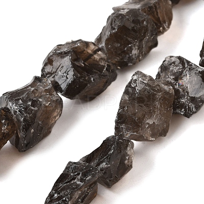Natural Smoky Quartz Beads Strands G-S386-C08-1