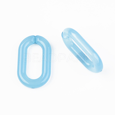 Imitation Jelly Acrylic Linking Rings OACR-T024-02-E05-1