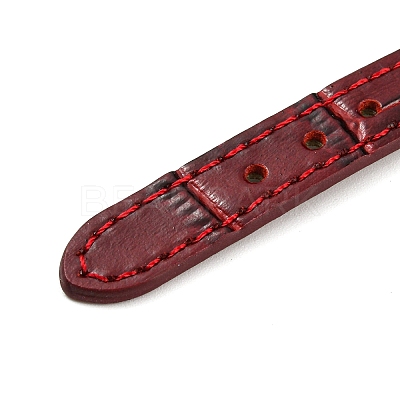 Leather Textured Bracelet Straps Slide Wristbands for Slide Charms AJEW-K232-01G-1
