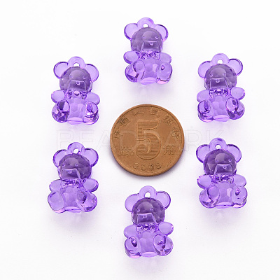 Transparent Acrylic Pendants TACR-S151-01B-747-1