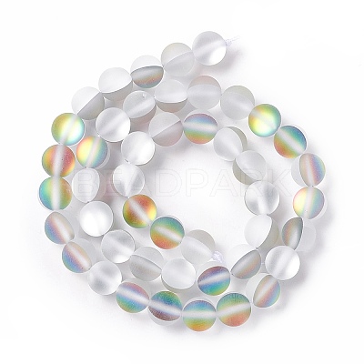 Synthetic Moonstone Beads Strands G-E573-01B-14-1